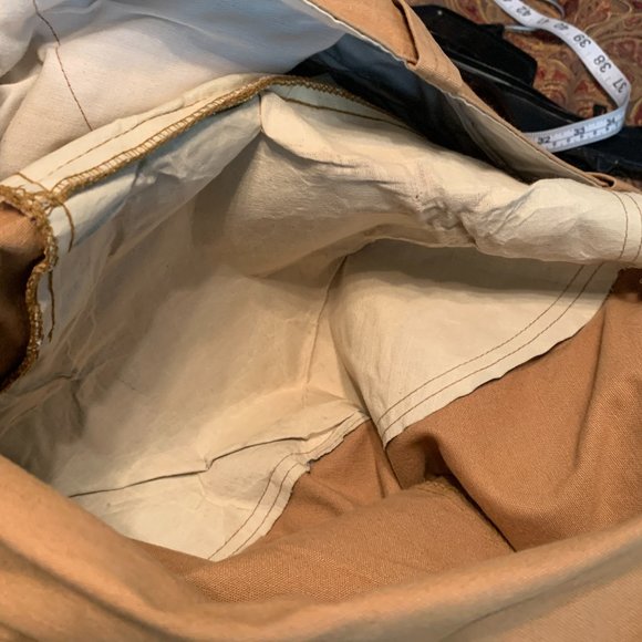 MENS - sz 36x29 VINTAGE 1950/1960s Field and Fireside brush canvas hunting pants - Picture 13 of 16